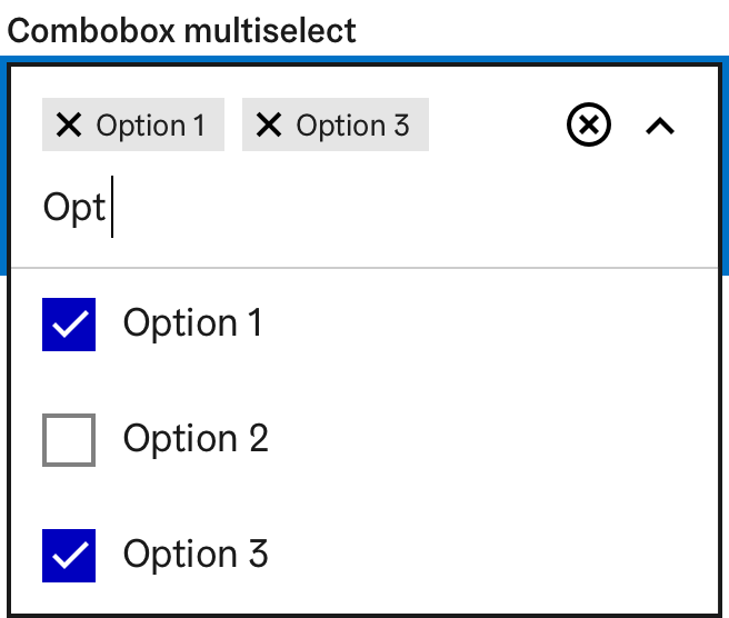 Combobox multi-select