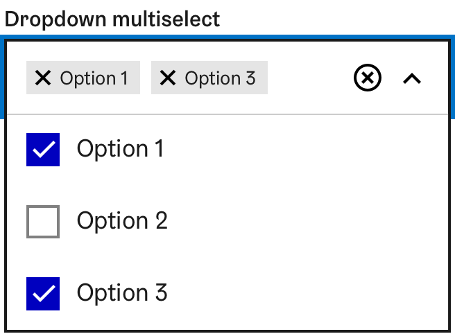 Dropdown multi-select