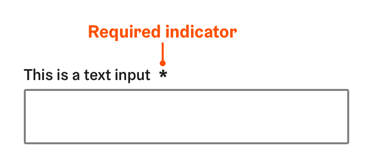 Form control required indicator