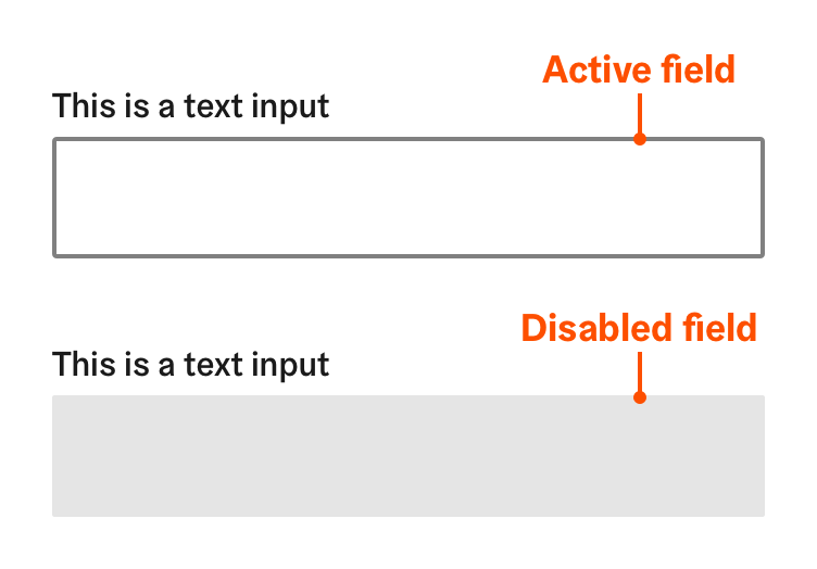 Active and disabled form controls
